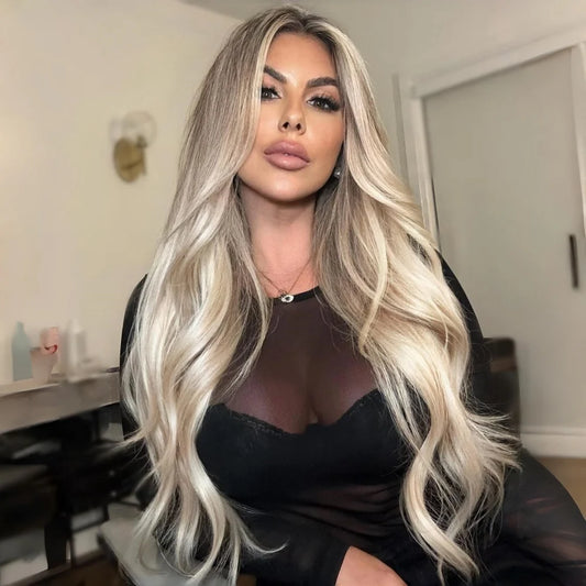Ombre Light Blonde Lace Front Wigs