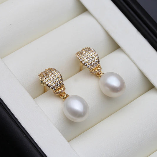 New Cute Natural Pearl Earrings