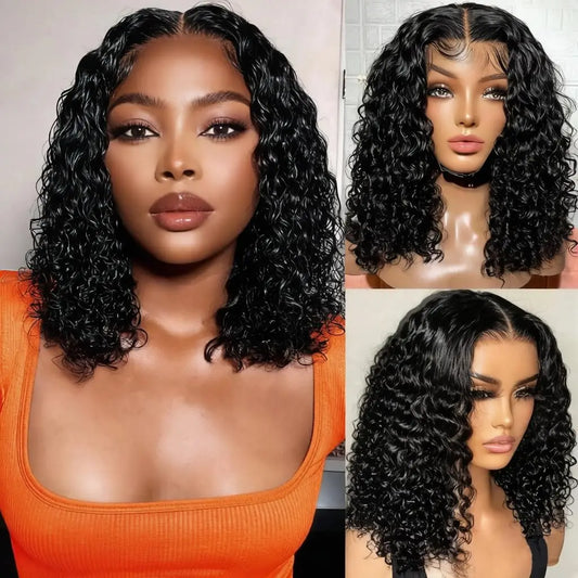 Deep Wave curly Wig short